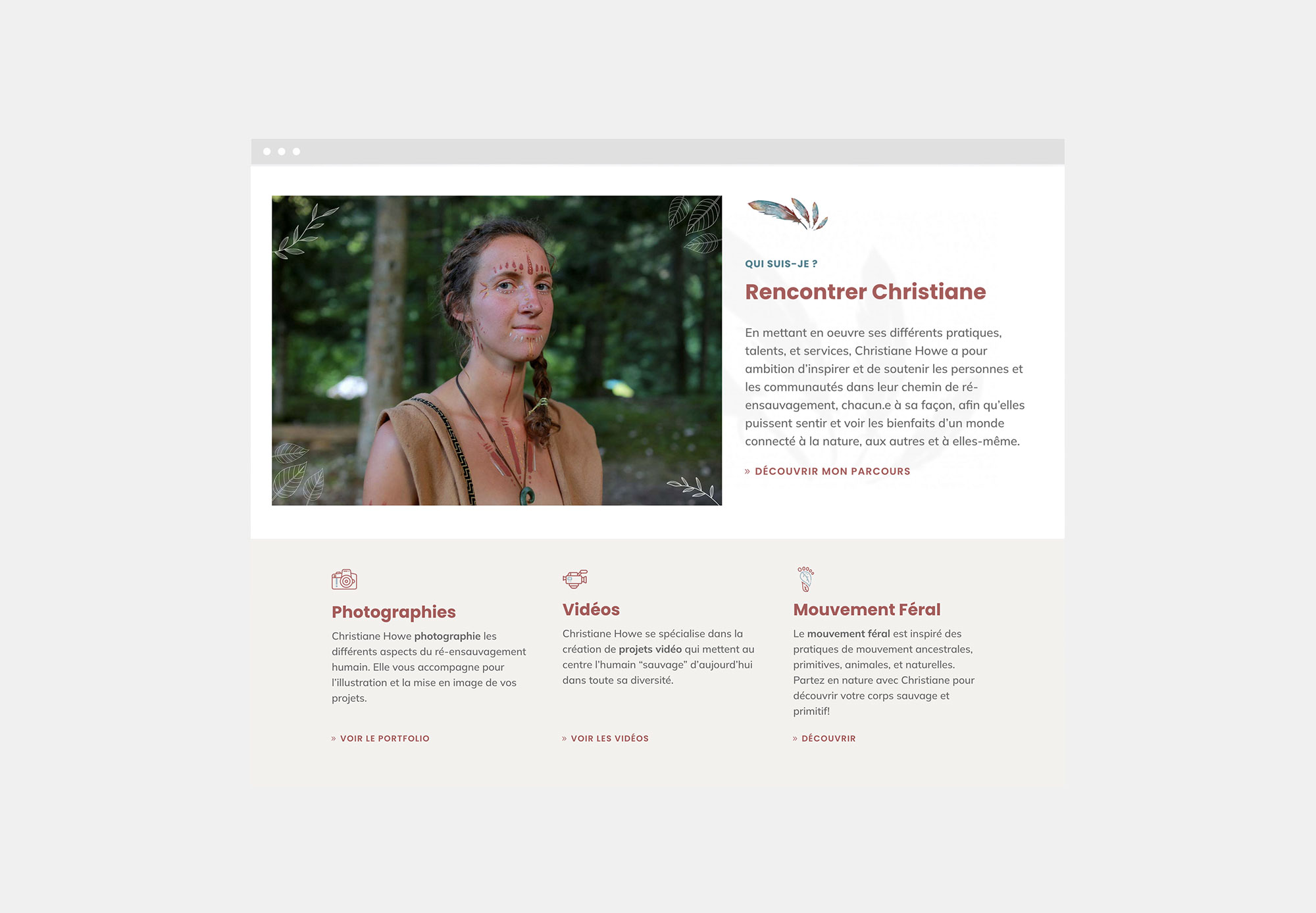 Site Web WordPress pour Christiane Howe